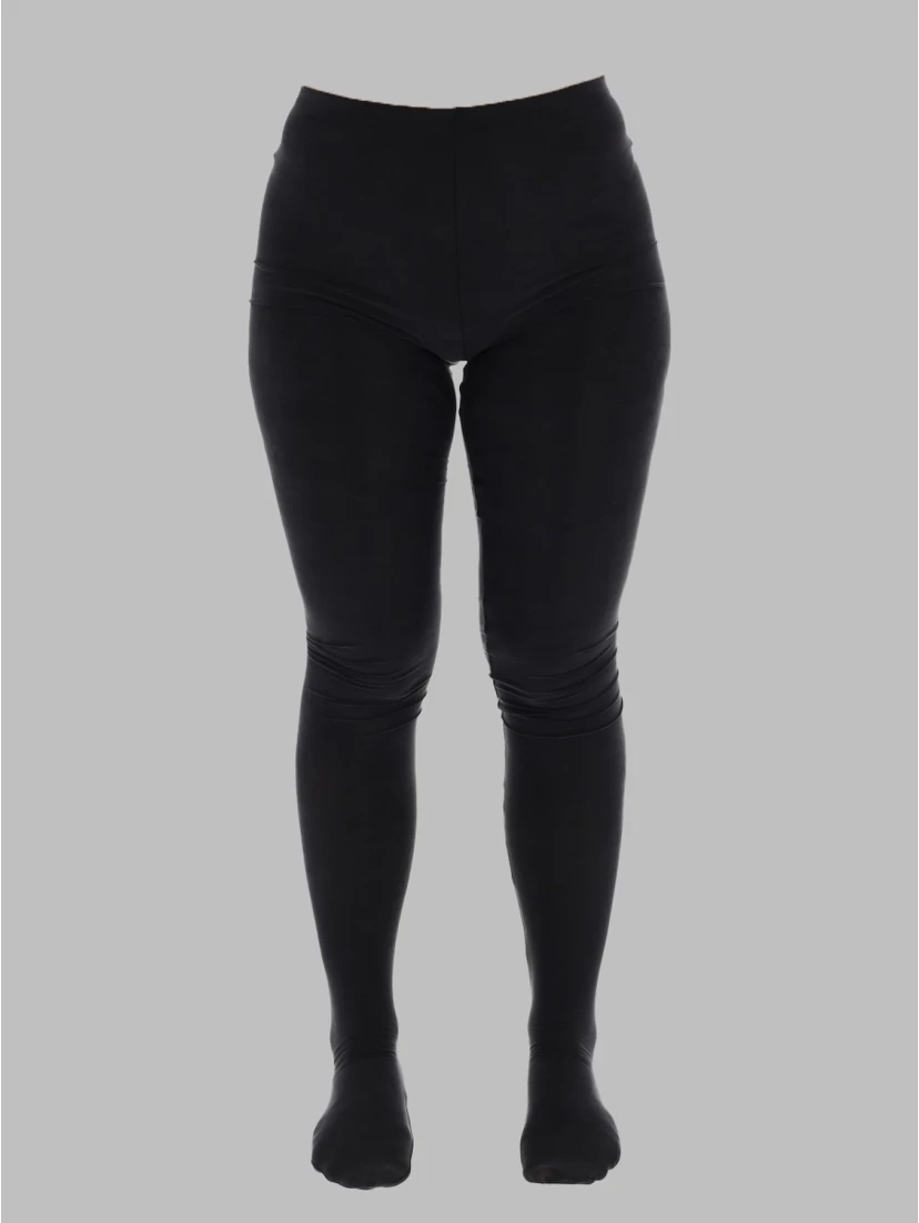 leggings in cupro