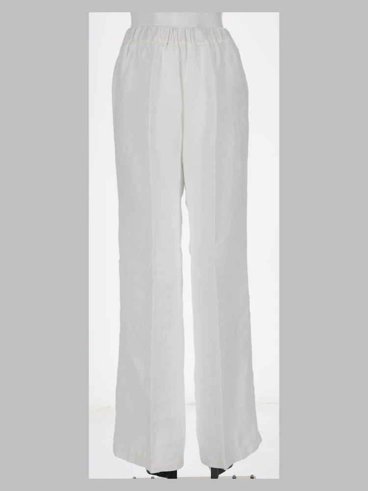 pantalone ampio in lino