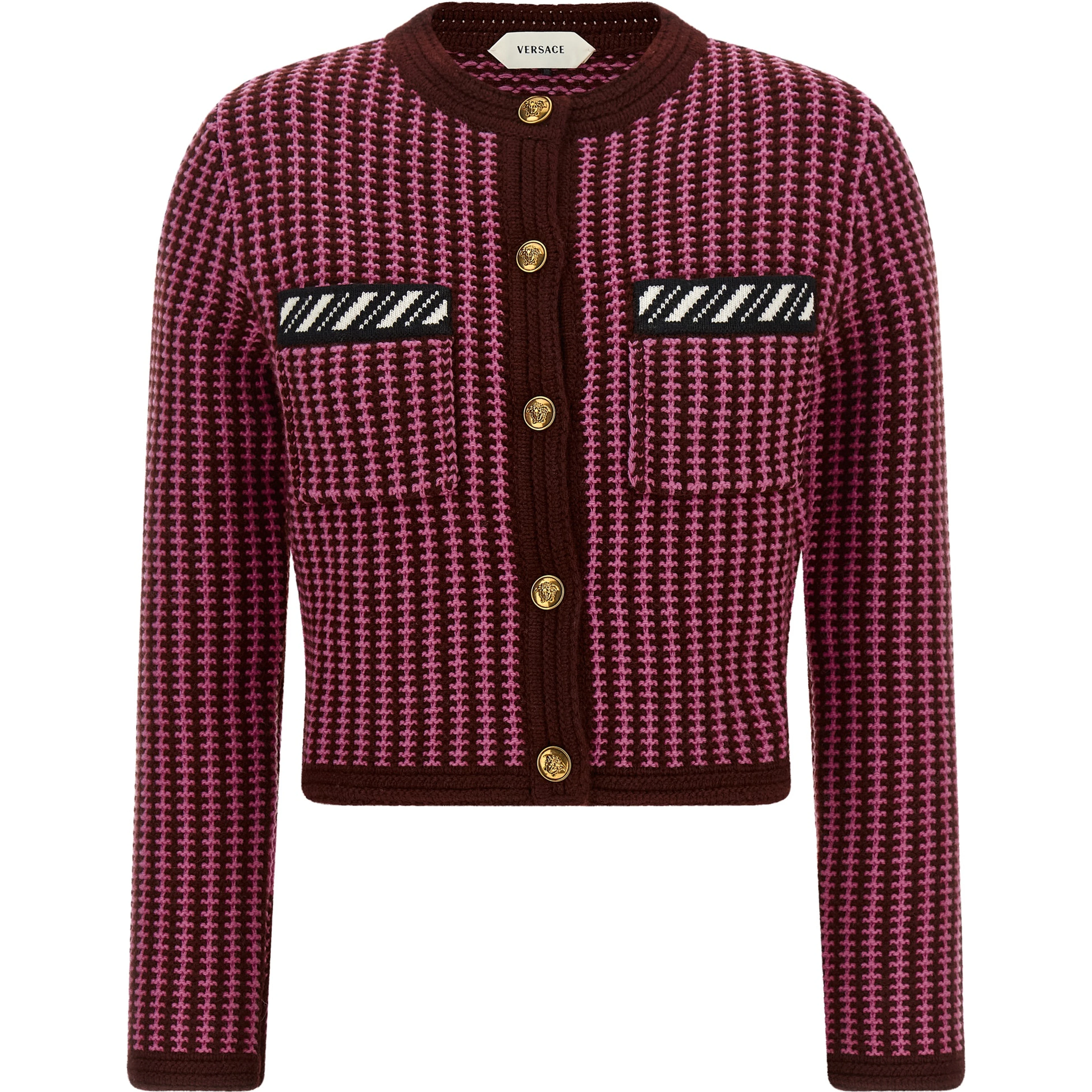Multicolor Virgin Wool Cardigan