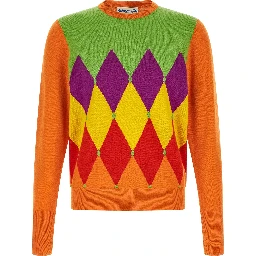 Orange Cashmere Cardigan