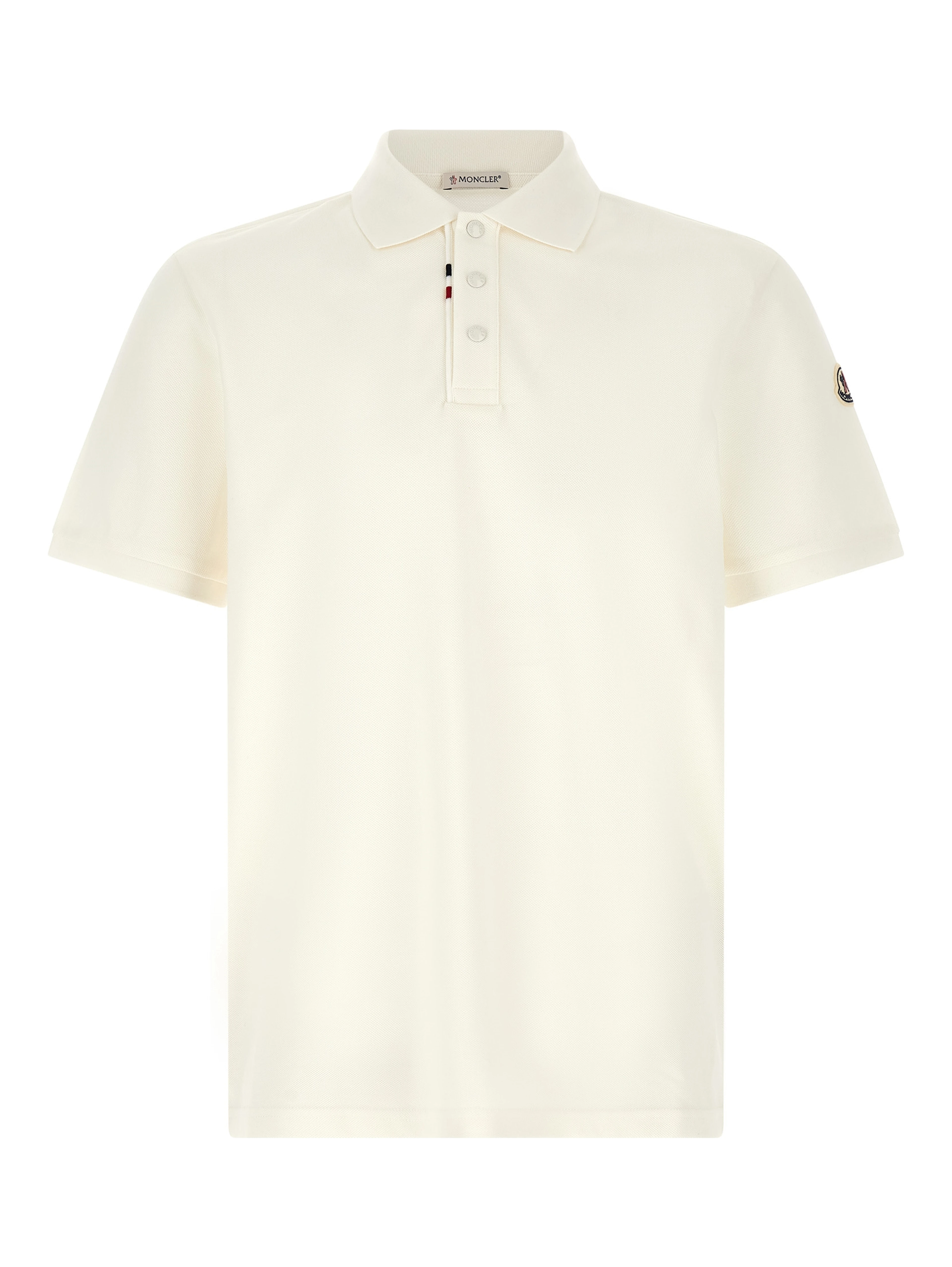 White Cotton Polo Shirt