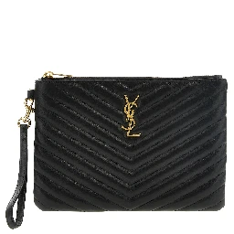 Black Calfskin Clutch Bag