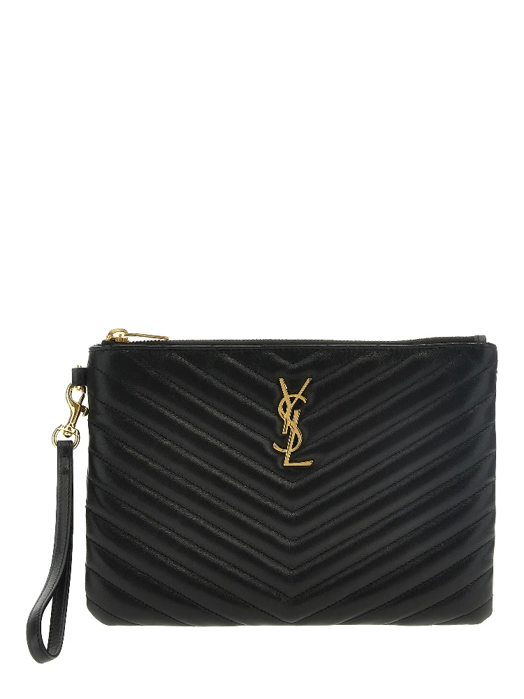 Black Calfskin Clutch Bag