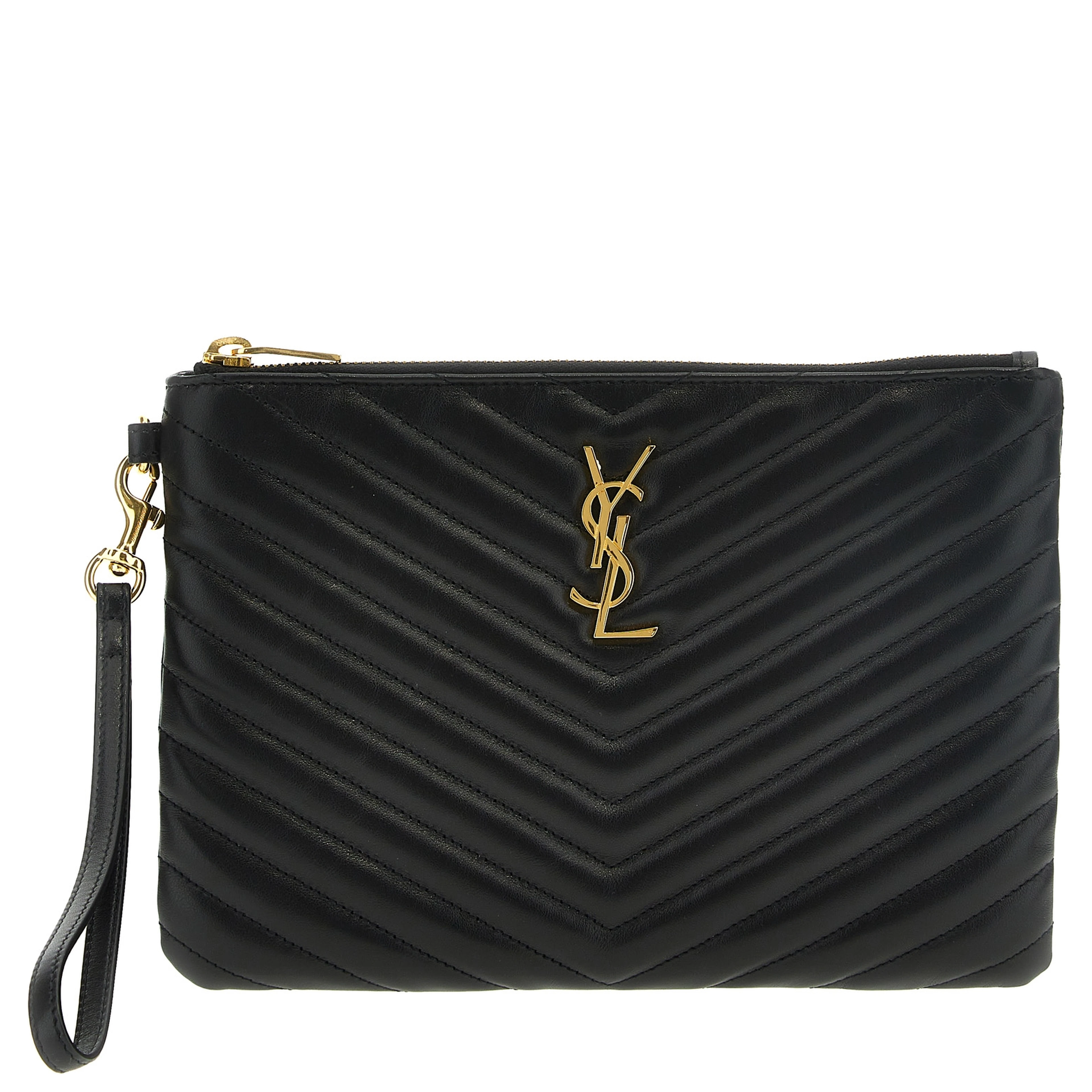 Black Calfskin Clutch Bag
