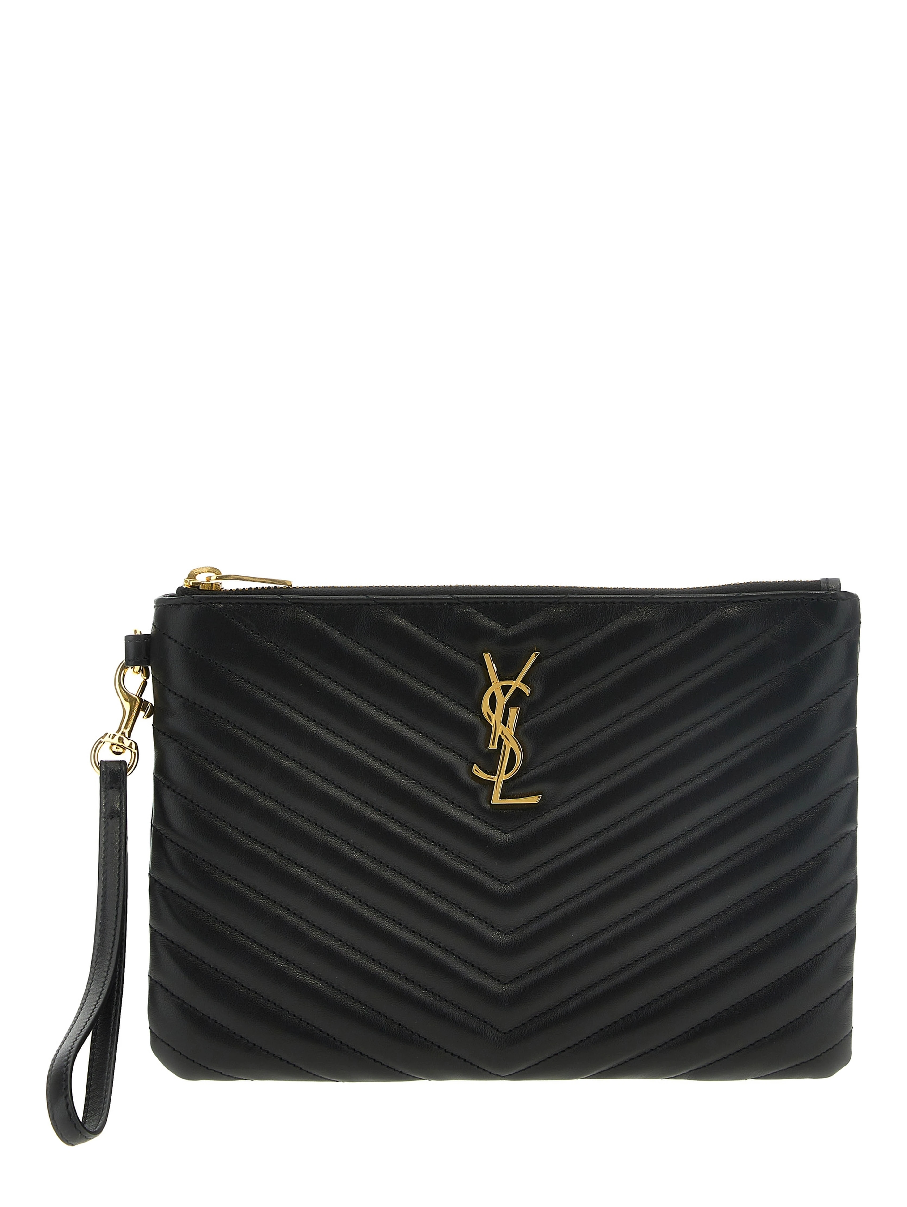 Black Calfskin Clutch Bag