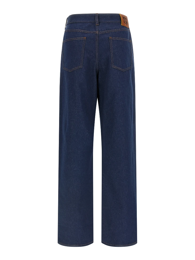Blue Cotton Jeans Denim