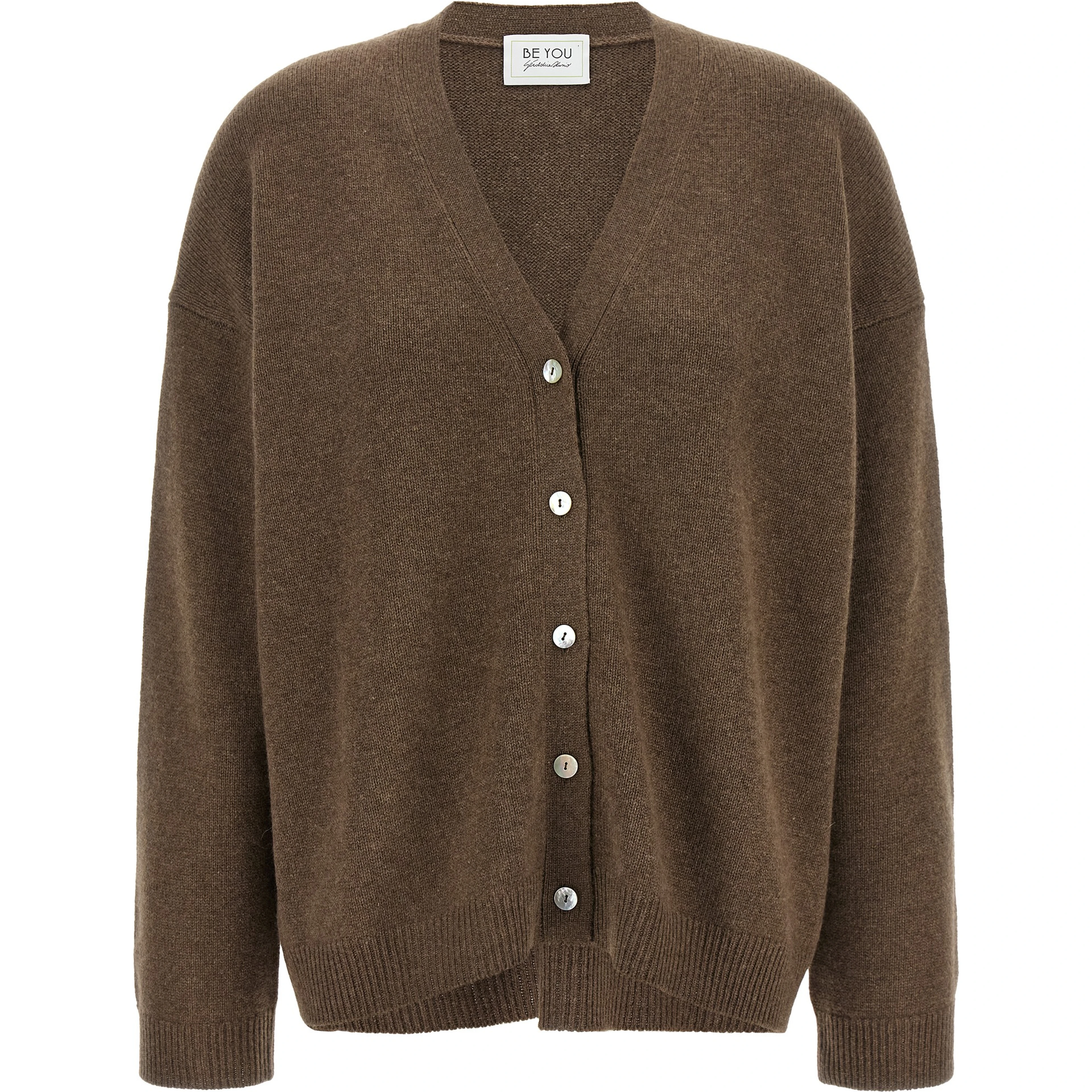 Brown Cashmere Cardigan