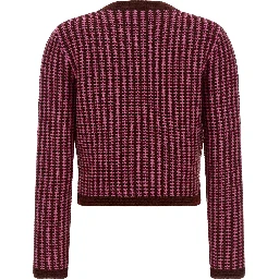 Multicolor Virgin Wool Cardigan
