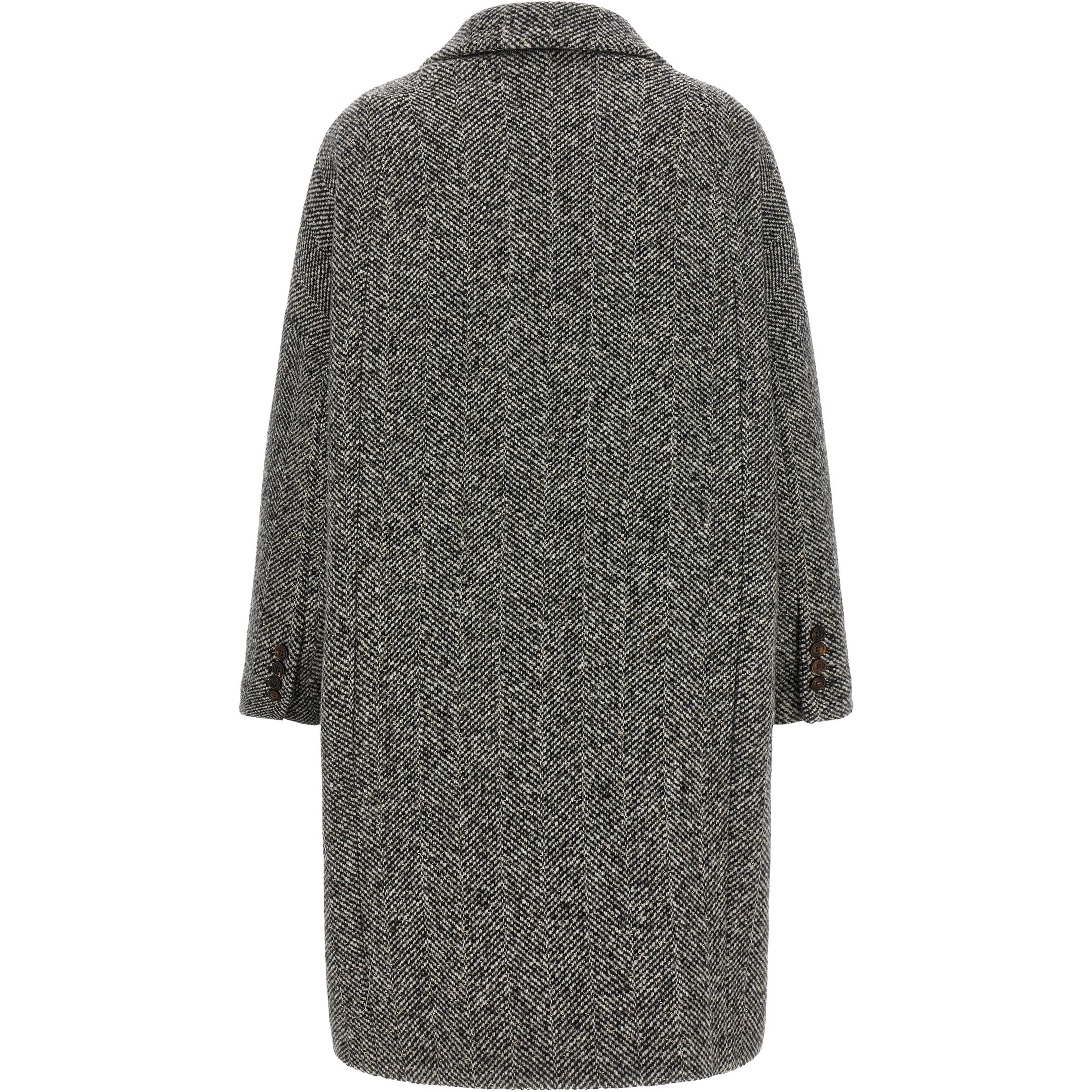 Gray Virgin Wool Coat