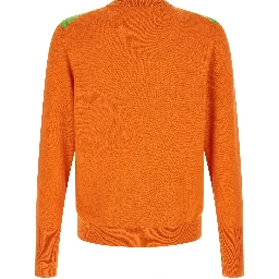 Orange Cashmere Cardigan