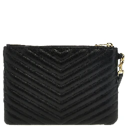 Black Calfskin Clutch Bag