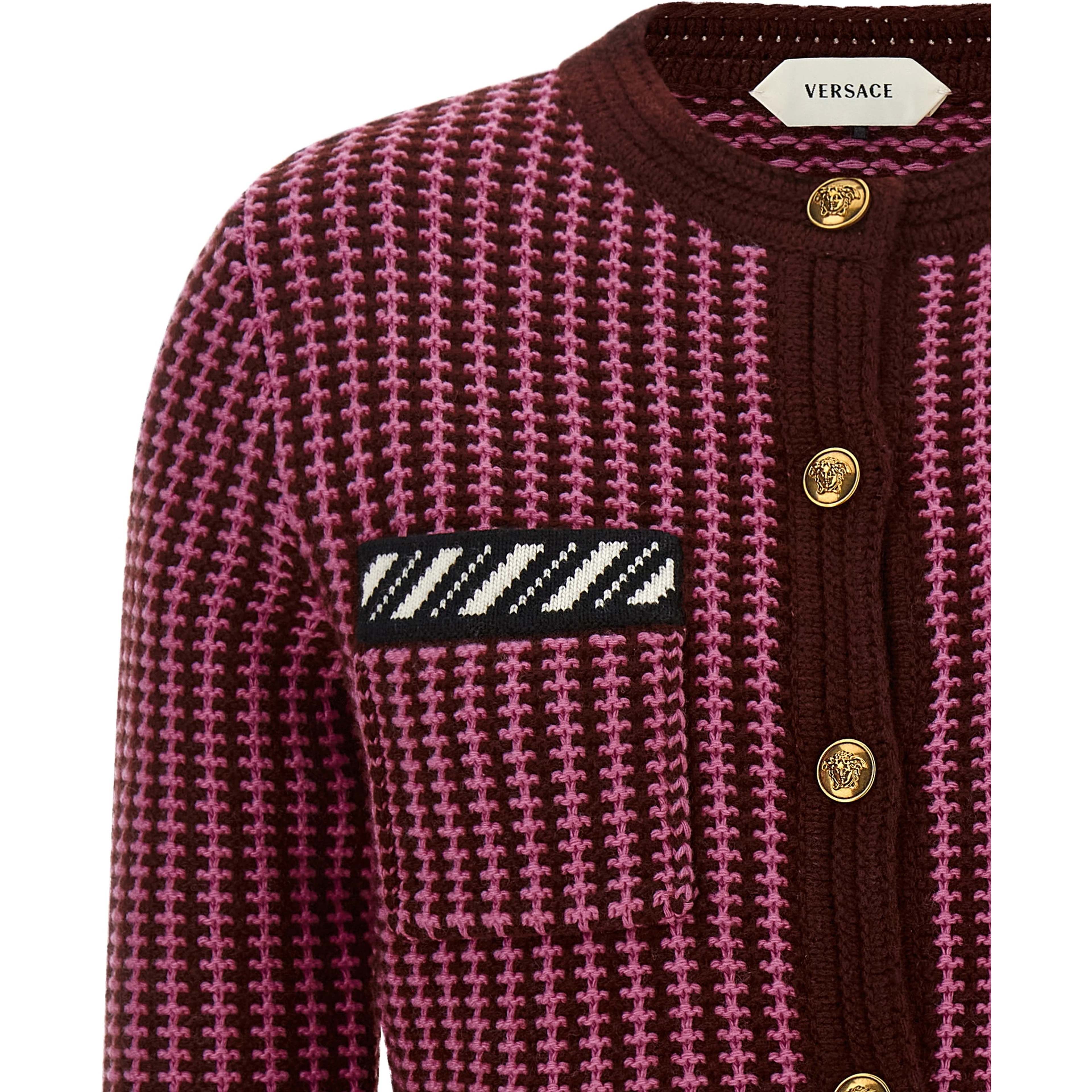 Multicolor Virgin Wool Cardigan
