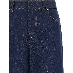 Blue Cotton Jeans Denim