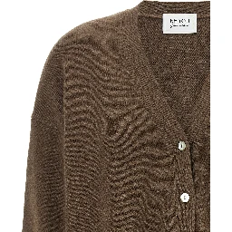 Brown Cashmere Cardigan