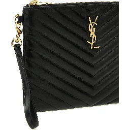 Black Calfskin Clutch Bag