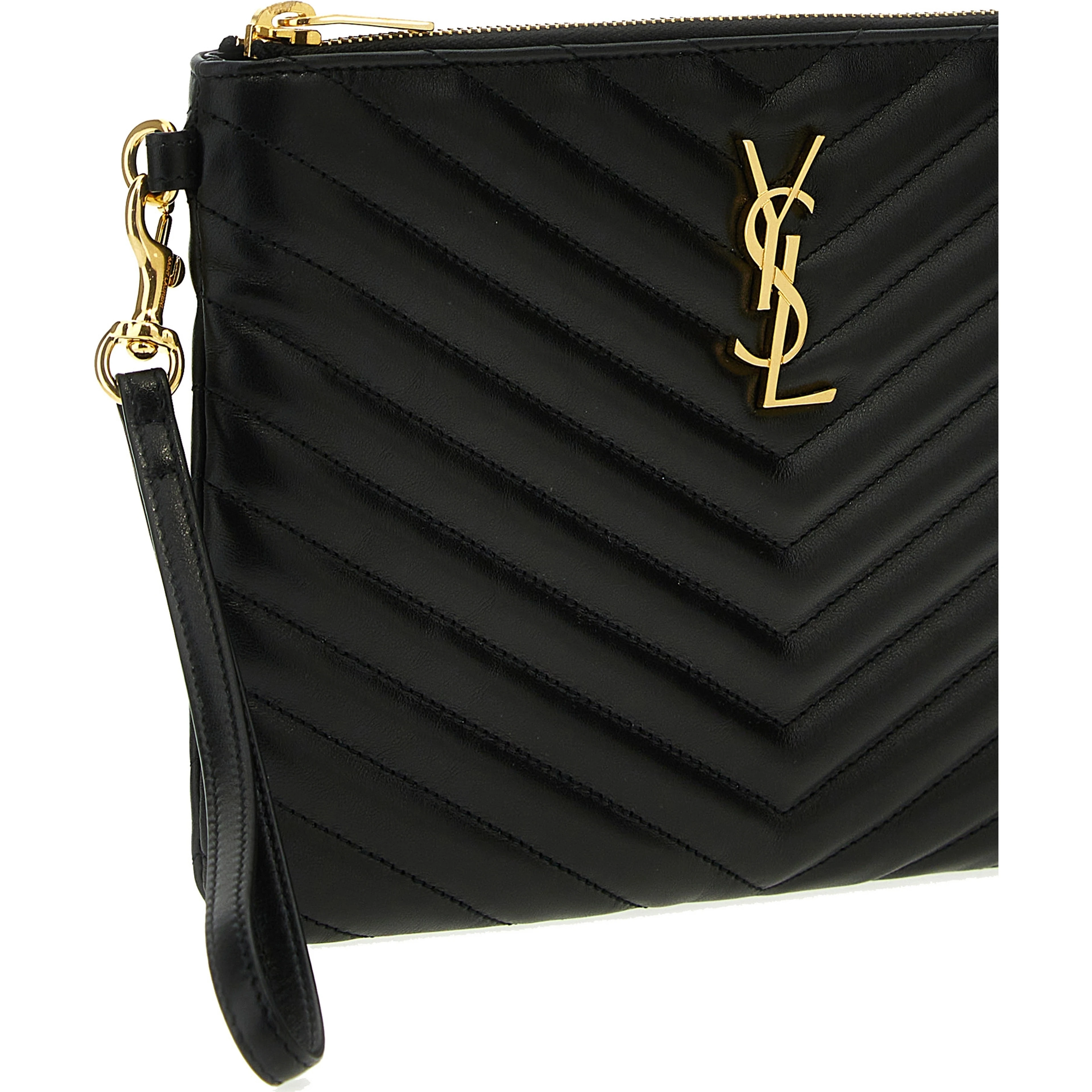 Black Calfskin Clutch Bag