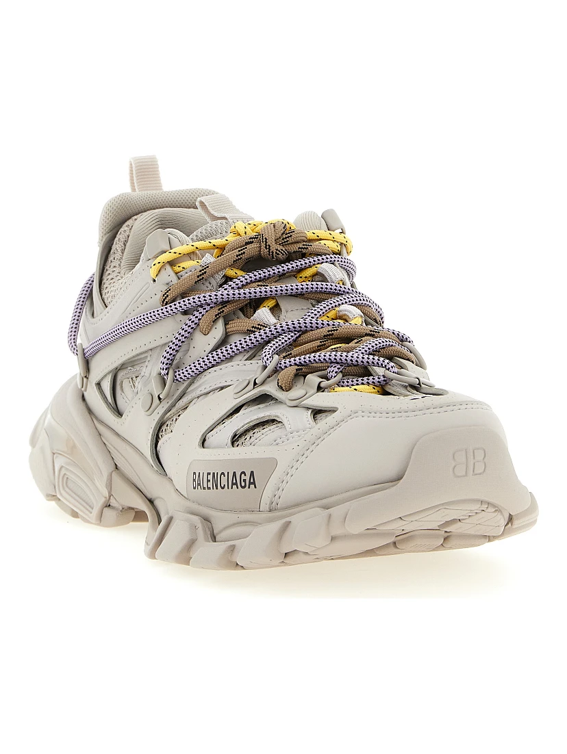 Gray Polyethylene Athletic Sneakers
