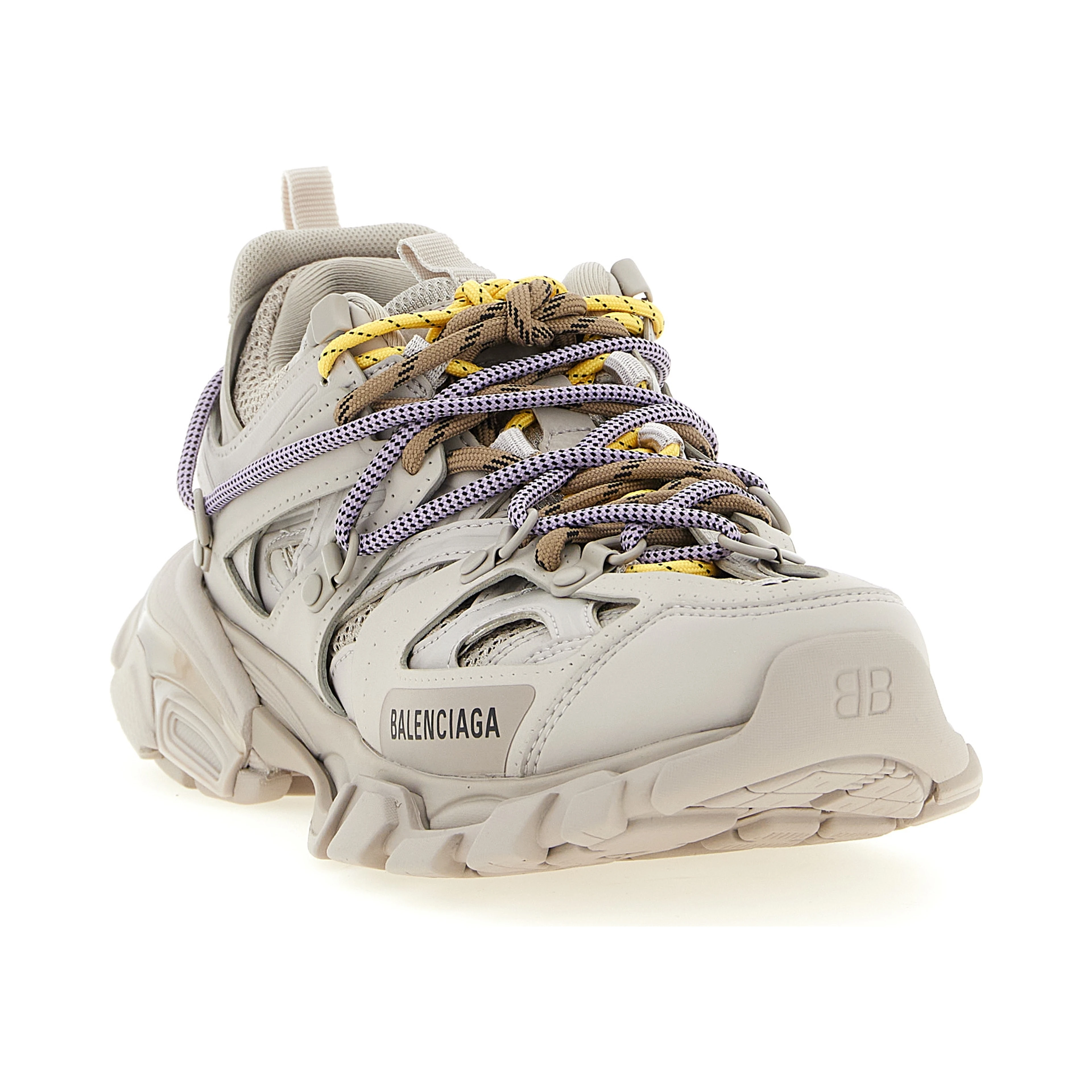 Gray Polyethylene Athletic Sneakers