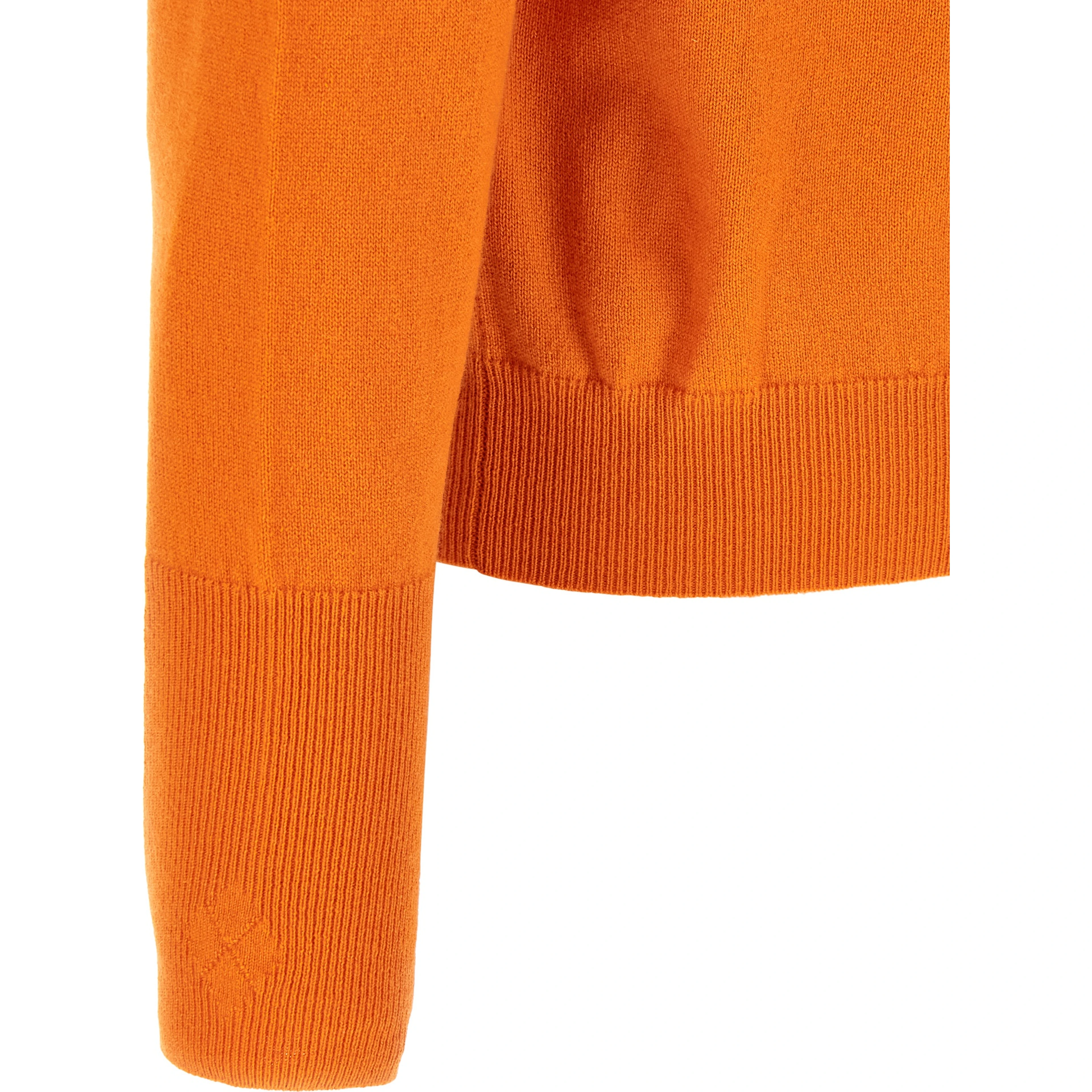 Orange Cashmere Cardigan
