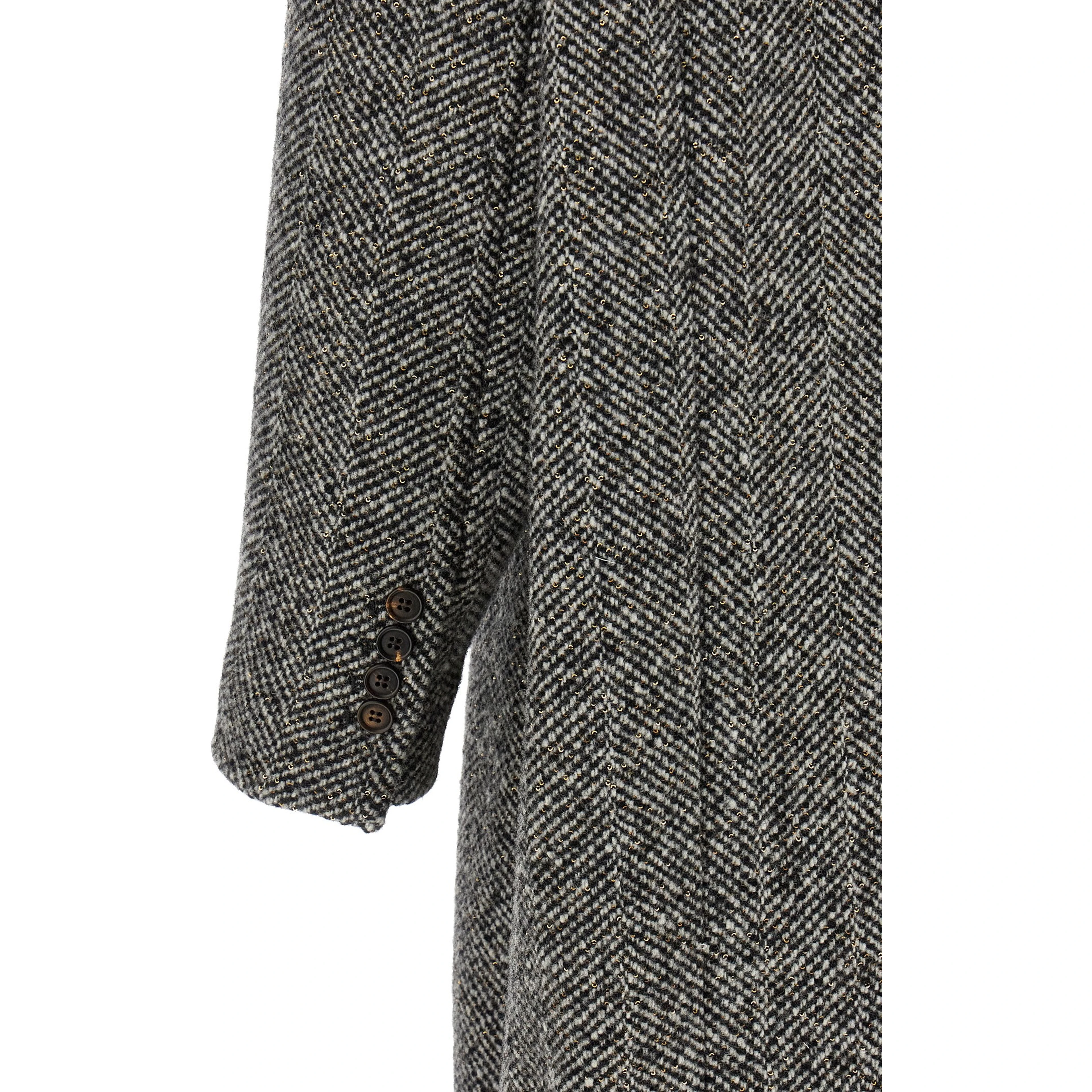 Gray Virgin Wool Coat