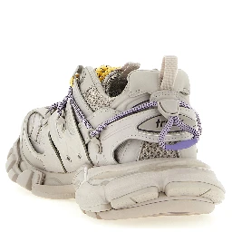 Gray Polyethylene Athletic Sneakers