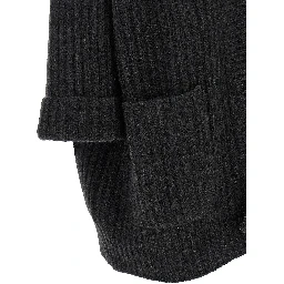 Gray Cashmere Cardigan