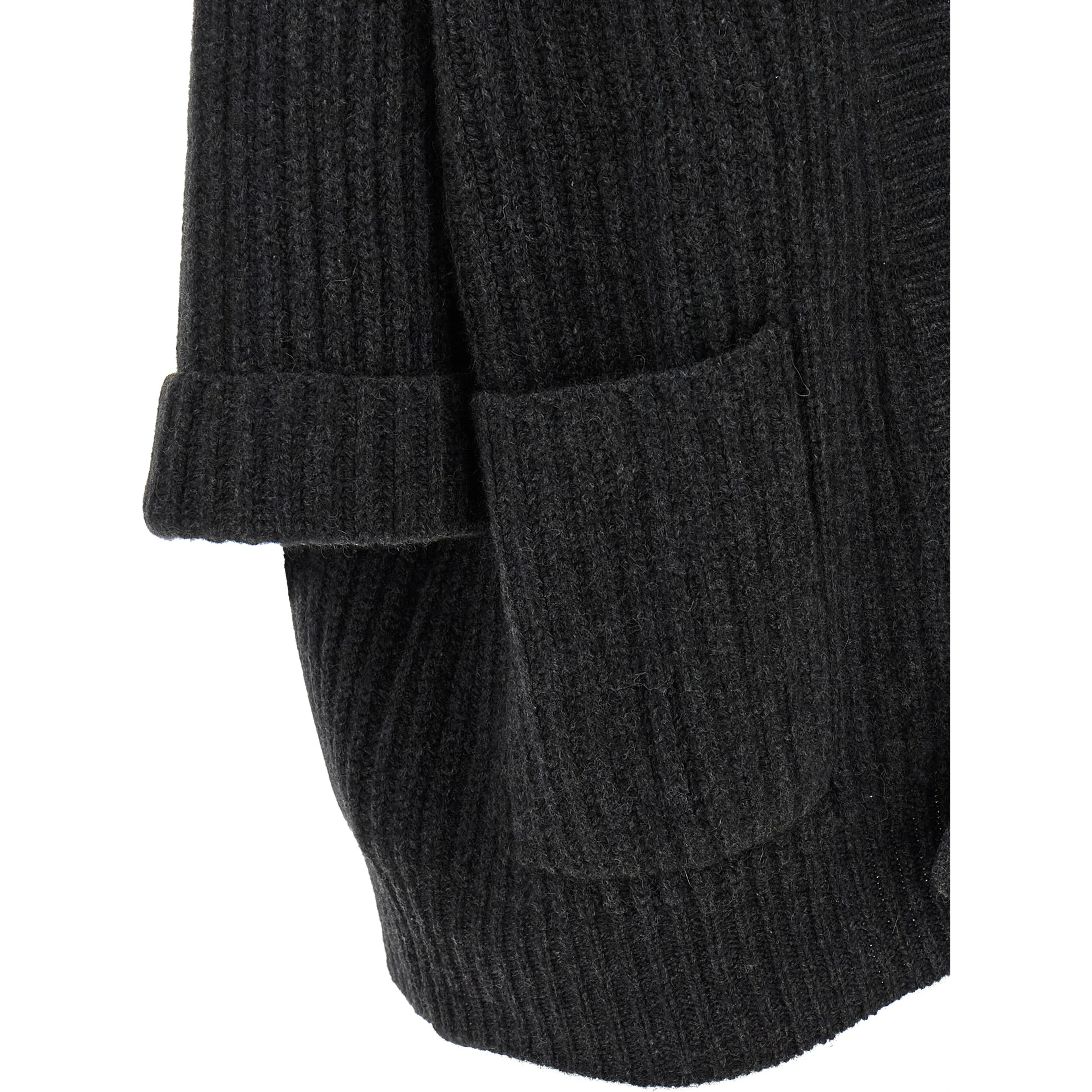 Gray Cashmere Cardigan