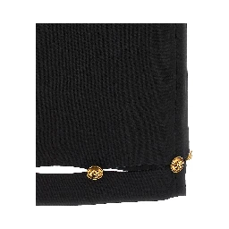 Black Virgin Wool Long Skirt