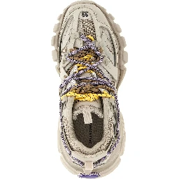 Gray Polyethylene Athletic Sneakers
