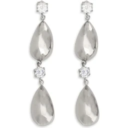 Silver Brass Earrings