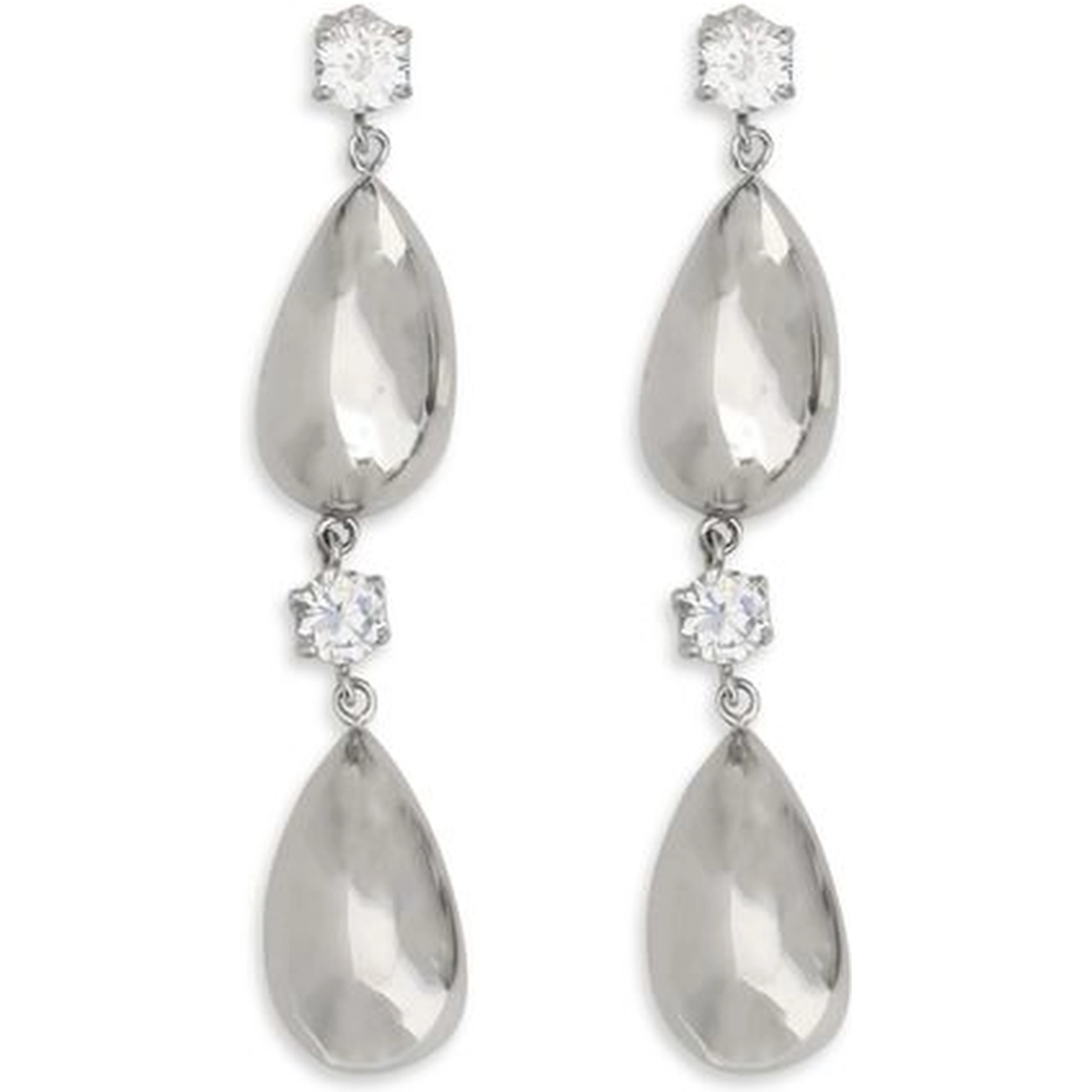 Silver Brass Earrings