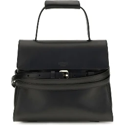 Black Calf Leather Bos Taurus Shoulder Bag