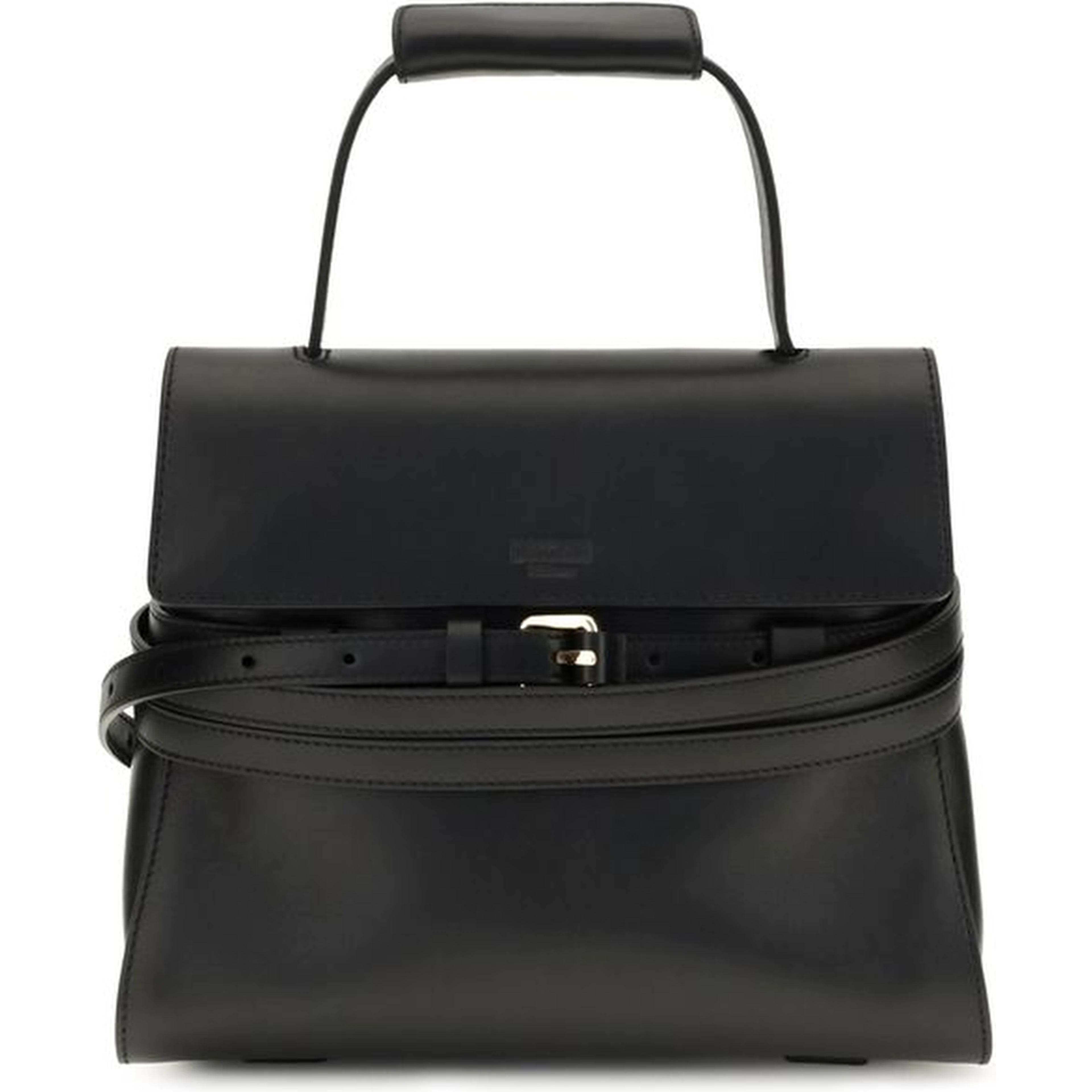 Black Calf Leather Bos Taurus Shoulder Bag