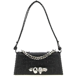 Black Calfskin Shoulder Bag
