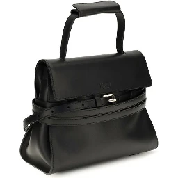 Black Calf Leather Bos Taurus Shoulder Bag