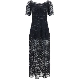 Black Polyamide Long Dress