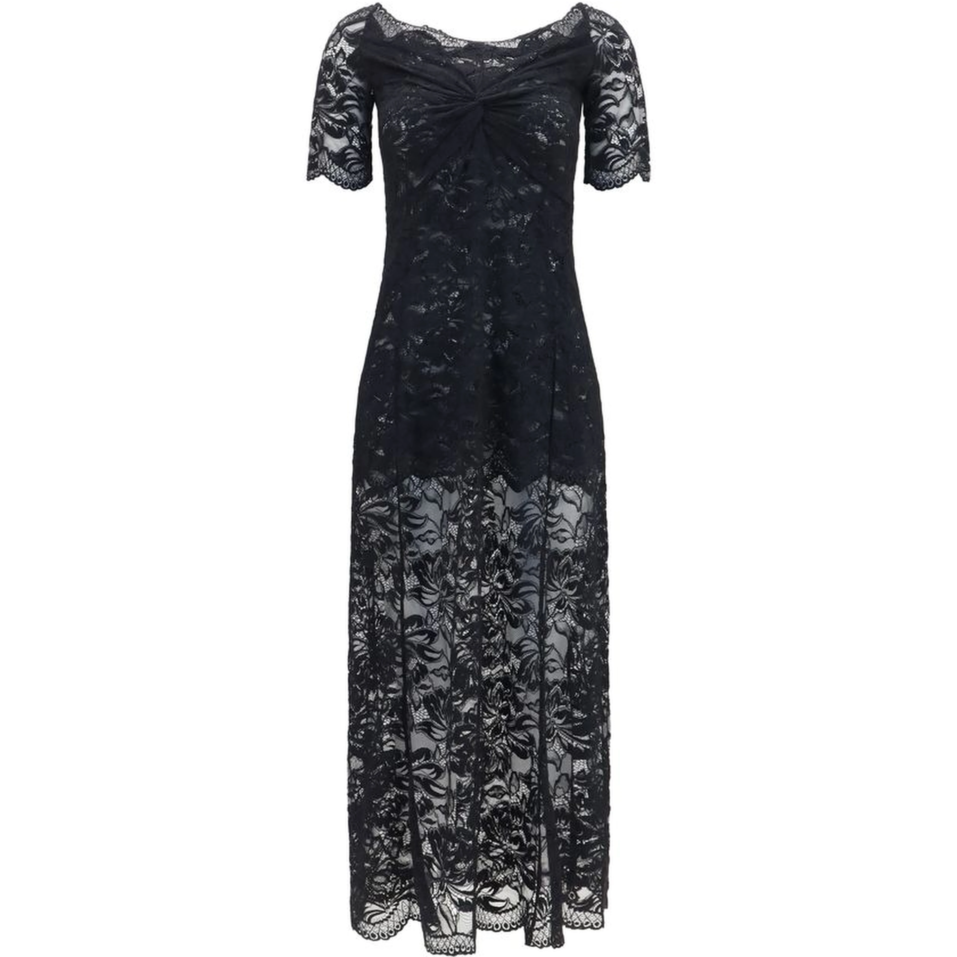 Black Polyamide Long Dress