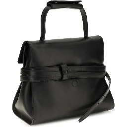 Black Calf Leather Bos Taurus Shoulder Bag