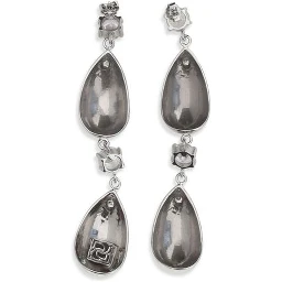 Silver Brass Earrings