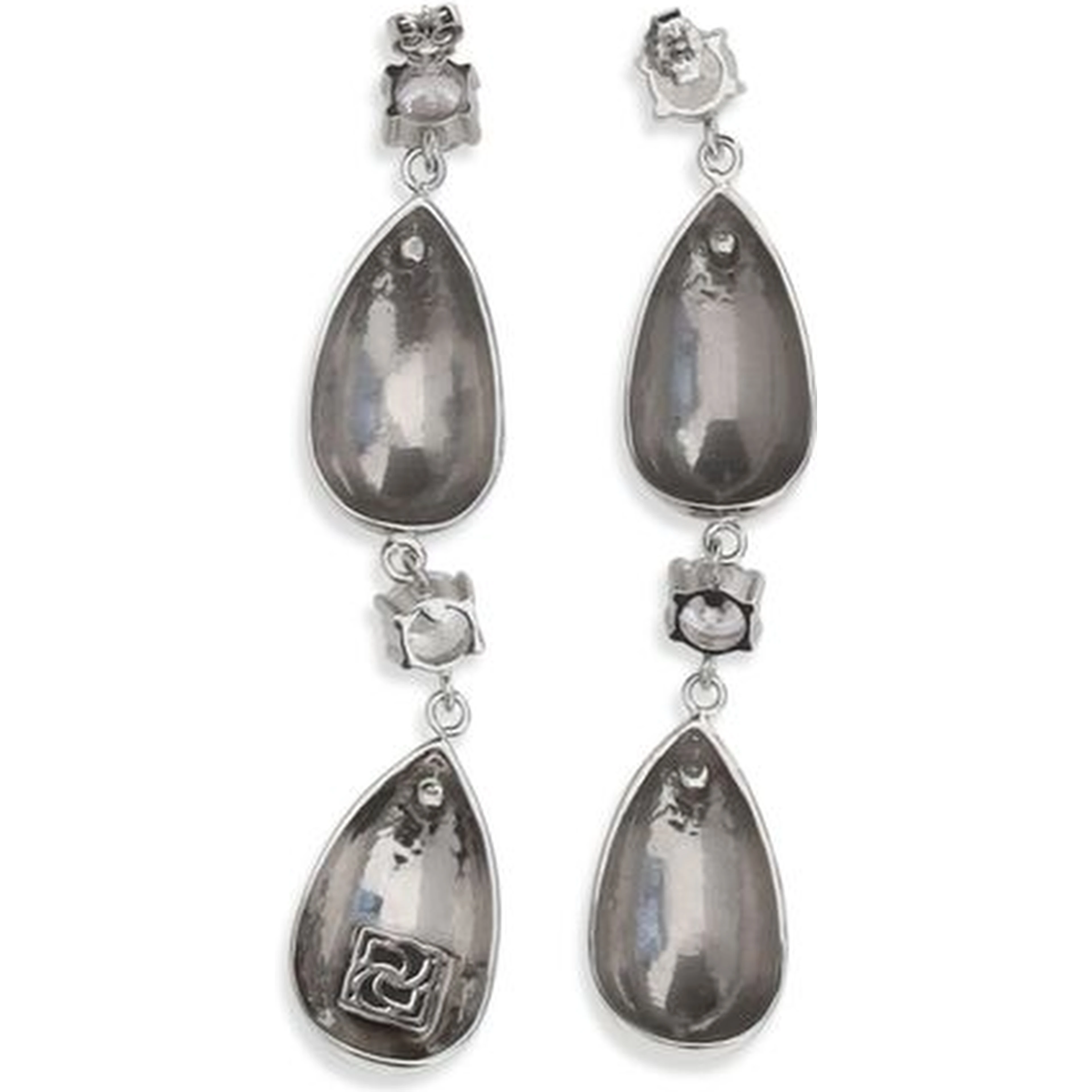 Silver Brass Earrings