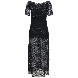 Black Polyamide Long Dress
