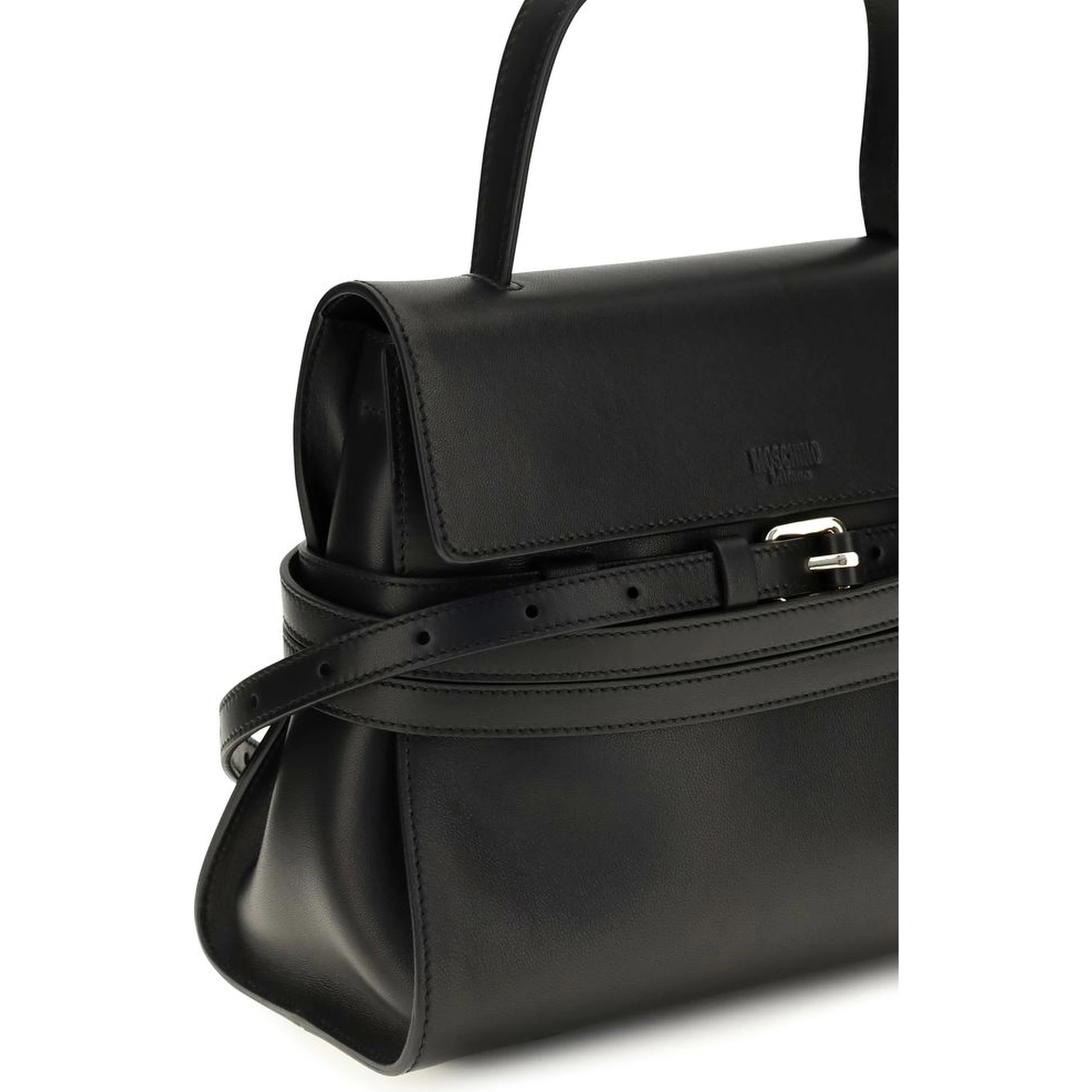 Black Calf Leather Bos Taurus Shoulder Bag