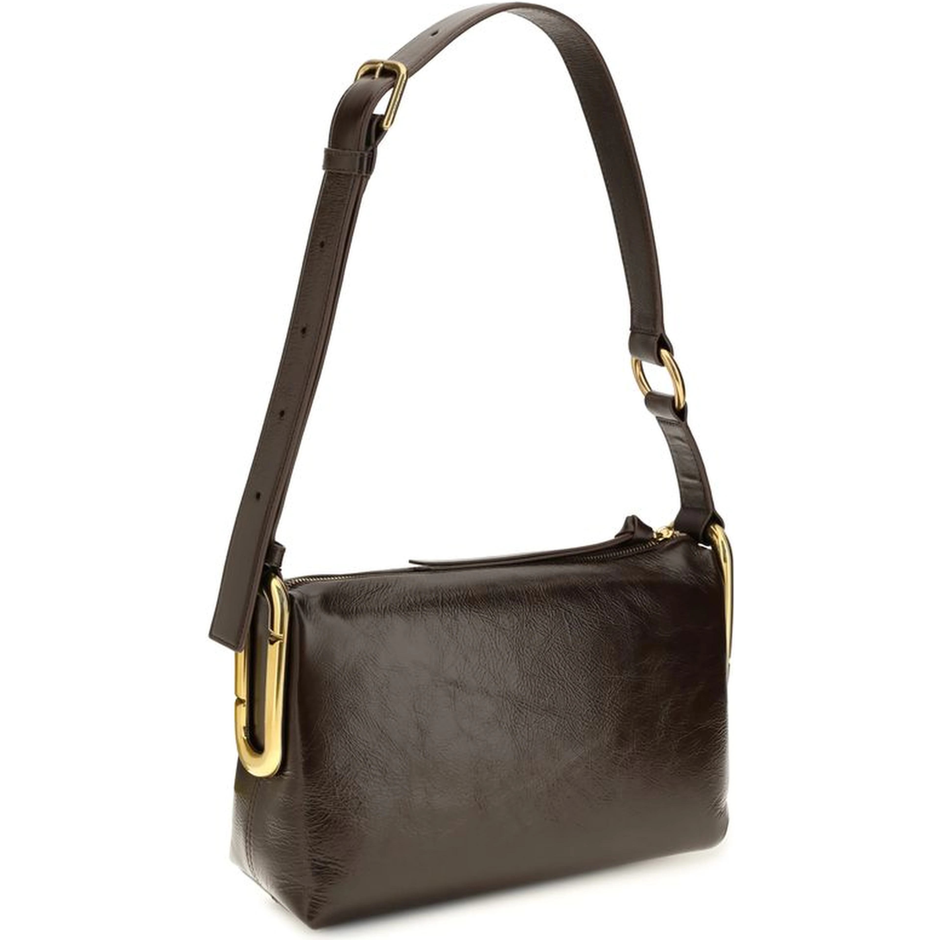 Brown Calf Leather Bos Taurus Shoulder Bag