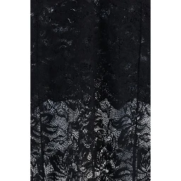 Black Polyamide Long Dress