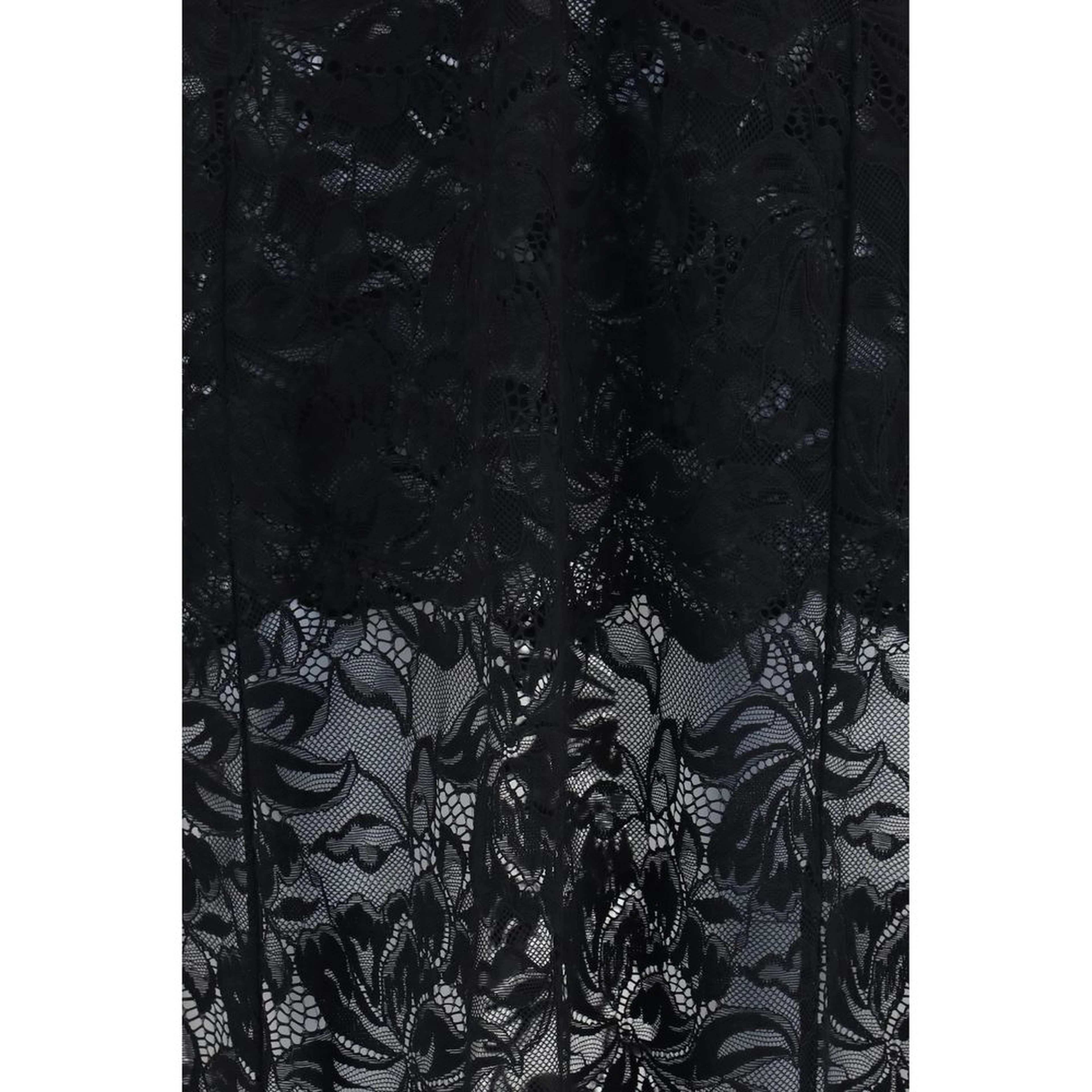 Black Polyamide Long Dress