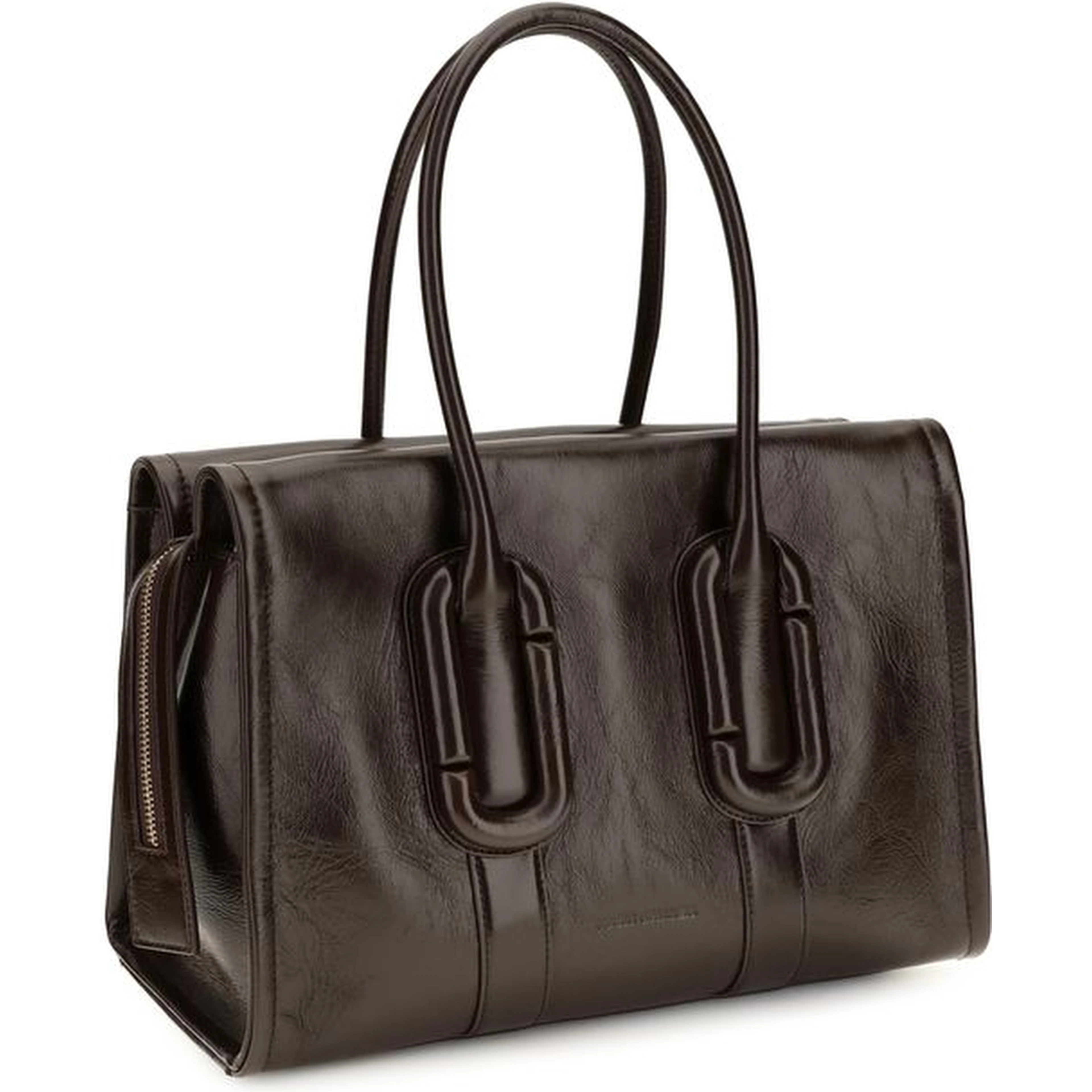 Brown Calf Leather Bos Taurus Shoulder Bag