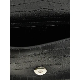 Black Calfskin Shoulder Bag