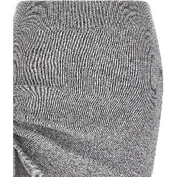 Gray Virgin Wool Long Skirt