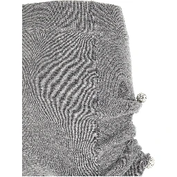 Gray Virgin Wool Long Skirt