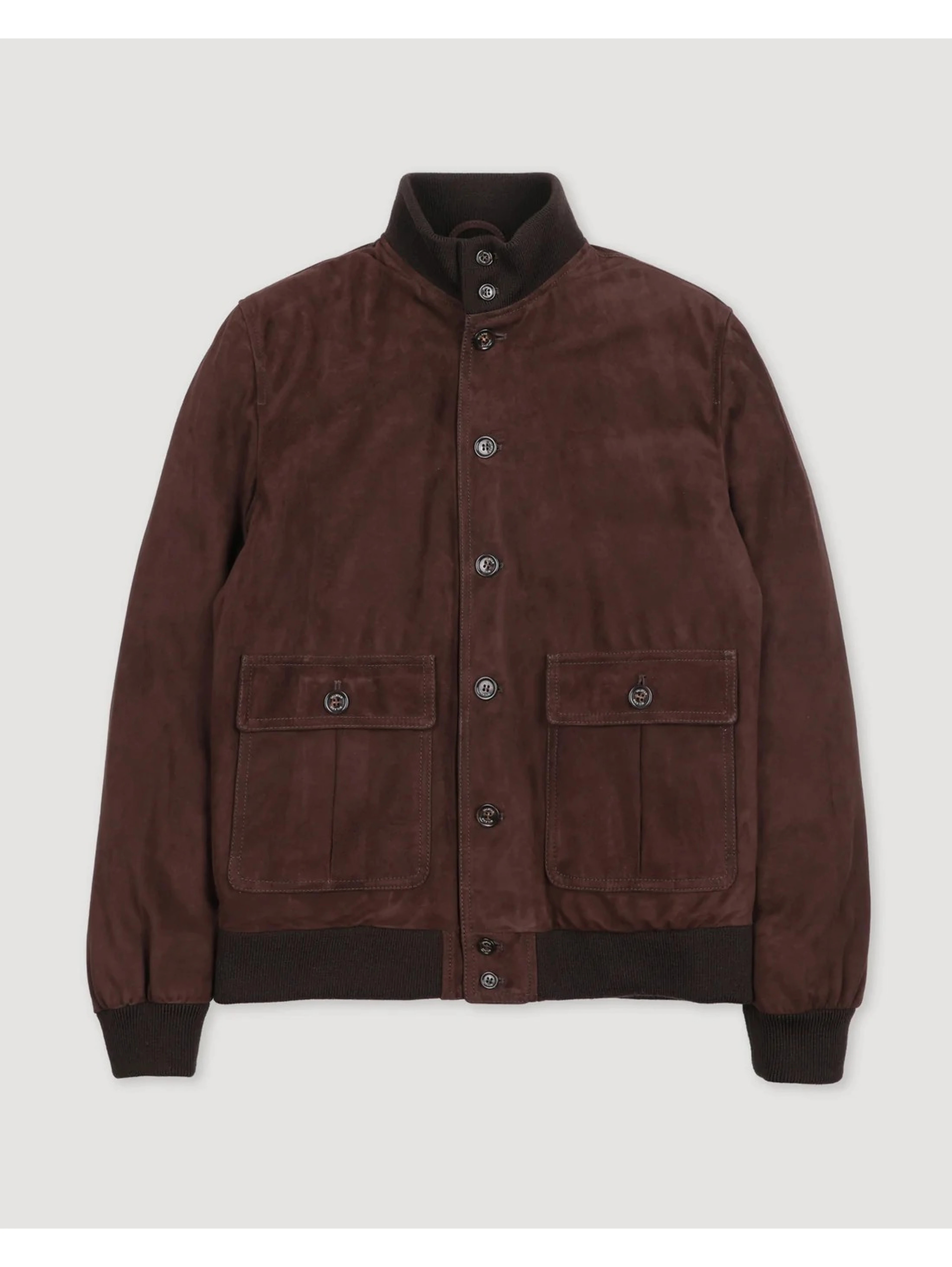 "Valastrino" padded suede jacket